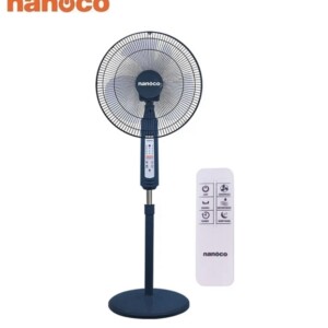 Quạt đứng Nanoco màu xanh có remote cao 140cm 47W NSF1602G-RCB