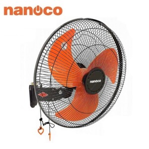 Quạt treo tường 3 cánh màu cam đen 65W Nanoco NWF1822