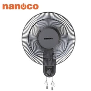 Quạt treo tường 3 cánh màu xám 2 dây 30W Nanoco NWF1218GR