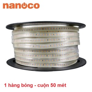 Đèn LED dây ngoài trời 120 chip LED 1 hàng bóng cuộn 50 mét Nanoco NST1207