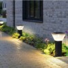 Đèn trụ sân vườn năng lượng mặt trời chống nước cao 30cm