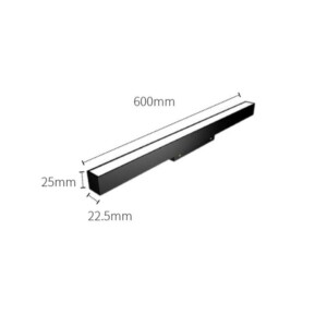Đèn led ray âm nam châm mặt trắng 24W dài 60cm