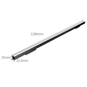 Đèn led ray âm nam châm mặt trắng 48W dài 120cm