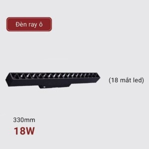 Đèn led ray âm nam châm thẳng 18W dài 33cm