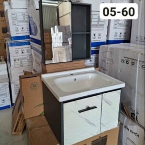 Bộ tủ lavabo treo tường nhựa PVC chống nước 0560