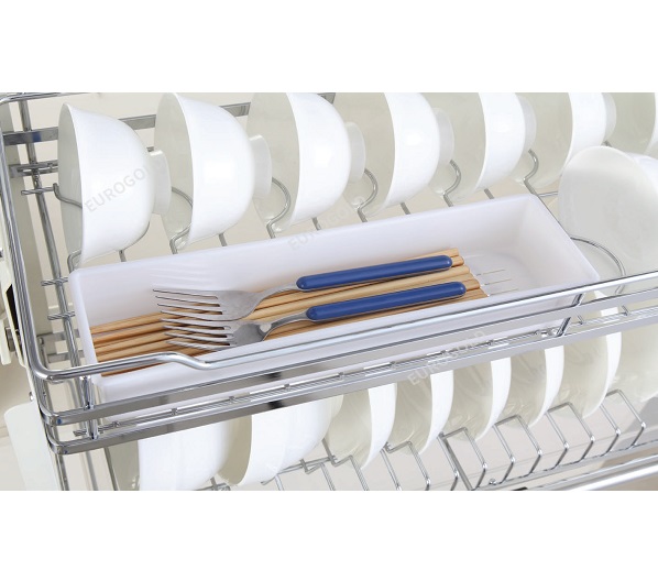 Kệ chén nâng hạ Eurogold inox SUS304 KT 80cm EVI180 - Hình ảnh 2