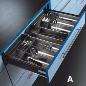 Khay chia thìa nĩa muỗng đũa inox 304 Eurogold