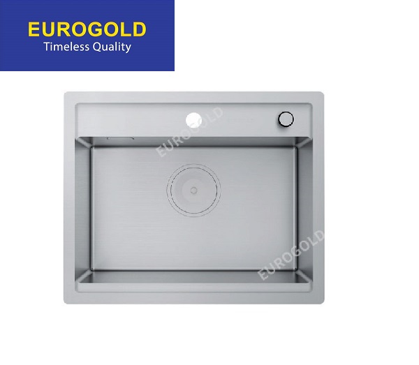 Chậu rửa chén 1 hố nhỏ inox 304 cao cấp KT 58x48 Eurogold EUS55848