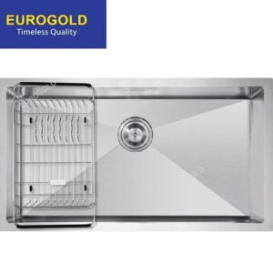 Chậu rửa chén inox 304 1 hố âm bàn đá KT 80x45 Eurogold EUS68045