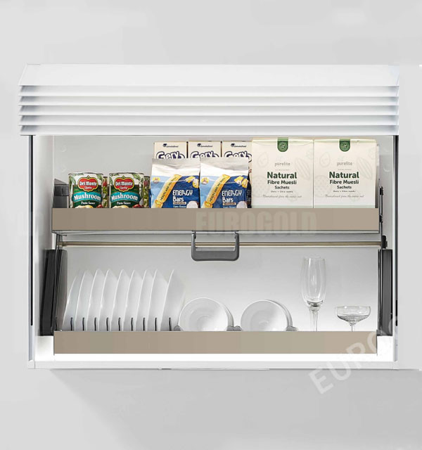 Kệ chén nâng hạ nhôm ANODE cao cấp Eurogold EUM9 - Hình ảnh 2