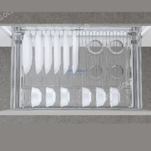 Kệ chén dĩa nan tròn inox 304 KT 800 Eurogold EG30480