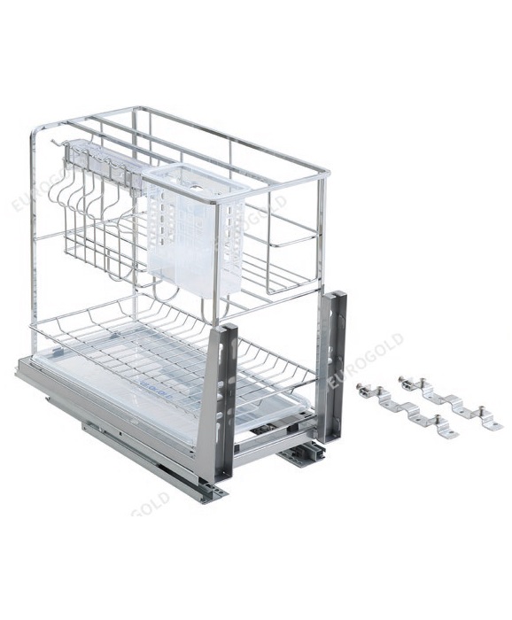Kệ gia vị dao thớt inox 304 mờ KT 300 Eurogold ERO30430 - Hình ảnh 2
