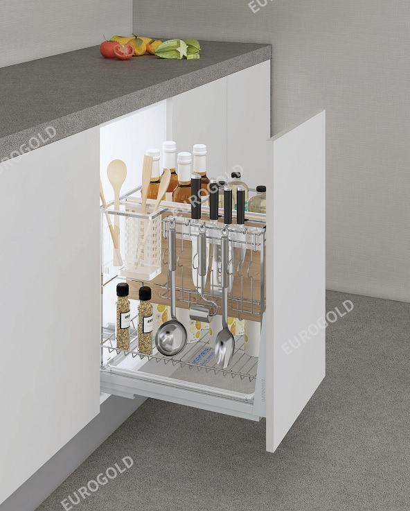 Kệ gia vị dao thớt inox 304 mờ KT 300 Eurogold ERO30430