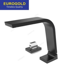 Vòi rửa chén nóng lạnh inox 304 mạ PVD màu đen Eurogold EUF626D