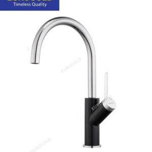 Vòi rửa chén nóng lạnh inox 304 bóng dây rút Eurogold EUF033D