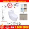 Combo trọn bộ thiết bị vệ sinh phòng tắm sen cây nóng lạnh giá rẻ 07