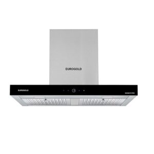 Máy hút mùi nút nhấn cảm ứng KT 70/90cm màu đen Eurogold EUH06170/EUH06190