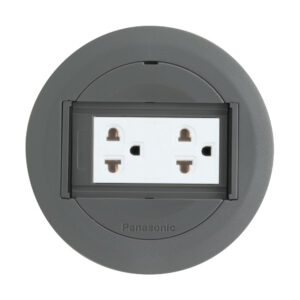 Ổ cắm âm sàn đôi 3 chấu bằng nhựa Panasonic DU81931HTK-1