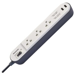Ổ cắm có dây Panasonic 3 ổ cắm 2 ổ USB 2.1A dài 3m WCHG243322W-VN