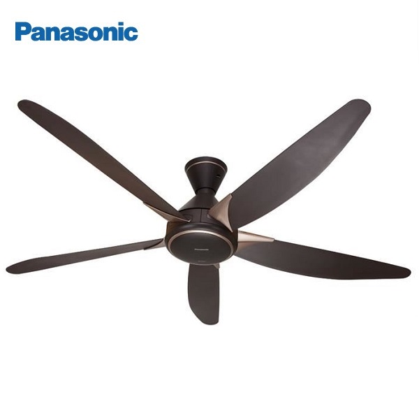 Quạt trần Panasonic 5 cánh màu nâu động cơ DC tiết kiệm điện F-60GDS-B
