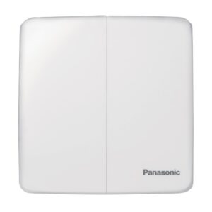 Mặt 2 công tắc đơn B màu trắng dòng Minerva Panasonic WMT503-VN