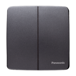 Mặt 2 công tắc đơn B xám ánh kim dòng Minerva Panasonic WMT503MYH-VN