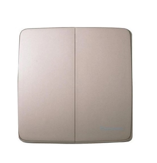 Mặt 2 công tắc E đảo 4 chiều vàng ánh kim dòng Minerva Panasonic WMT596MYZ-VN