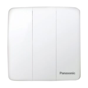 Mặt 3 công tắc đơn B màu trắng dòng Minerva Panasonic WMT505-VN