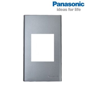 Mặt ổ cắm đơn 3 chấu màu xám ánh kim dòng Refina Panasonic WEV680290MH