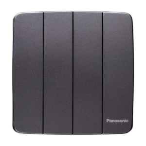 Mặt 4 công tắc C 2 chiều xám ánh kim dòng Minerva Panasonic WMT508MYH-VN
