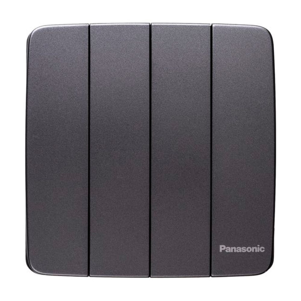 Mặt 4 công tắc C 2 chiều xám ánh kim dòng Minerva Panasonic WMT508MYH-VN