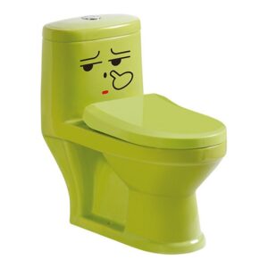 Bồn cầu cho trẻ em mầm non màu xanh lá NORIS