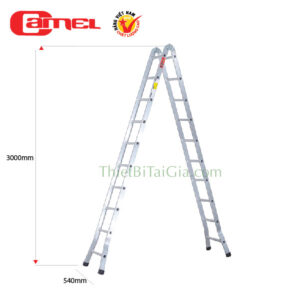 Thang nhôm chữ A gấp gọn 10 bậc cao 3 mét Camel CAM-A10
