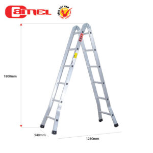 Thang nhôm chữ A gấp gọn 6 bậc cao 1m8 Camel CAM-A06