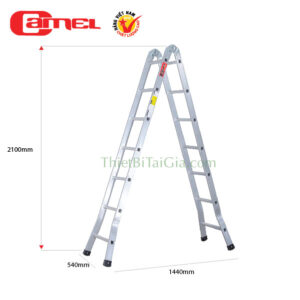 Thang nhôm chữ A gấp gọn 7 bậc cao 2m1 Camel CAM-A07