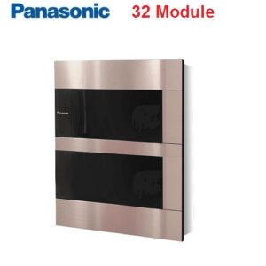 Tủ điện âm tường Panasonic màu vàng ánh kim 32 đường 2 tầng BQDX32G11AV