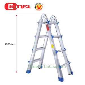 Thang nhôm rút đôi đa năng chữ A 4 bậc Camel CAM-R04