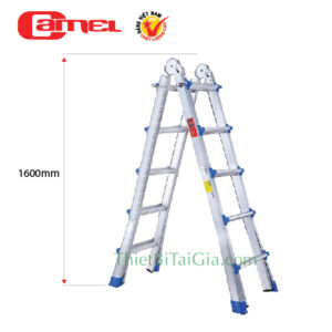 Thang nhôm rút đôi đa năng chữ A 5 bậc Camel CAM-R05