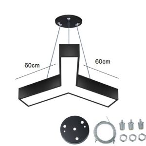 Đèn thả trần chữ Y 3 cánh KT 60cm 48W trang trí trần văn phòng