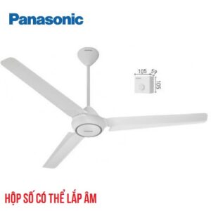 Quạt trần Panasonic 3 cánh 74W gió mạnh hộp số lắp âm tường F-60FV2-MS