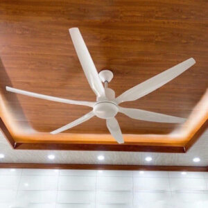 Quạt trần 6 cánh màu trắng có đèn động cơ DC NORIS QTT-6CT320