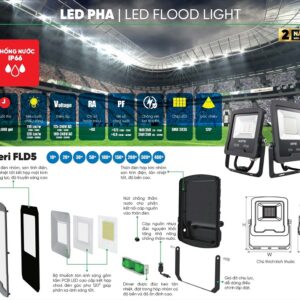 Đèn led pha MPE chống nước IP66 FLD5 10-20-30-50-100-150-200-300-400W