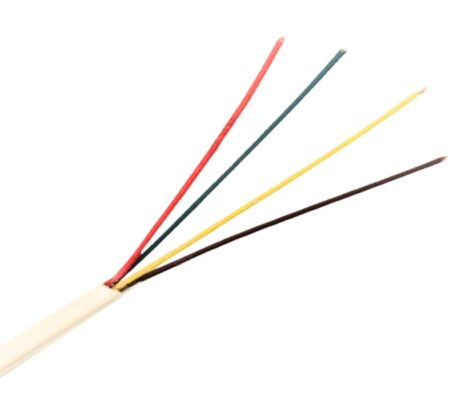 Dây điện thoại và dây báo cháy cuộn 200 mét  màu trắng đen Nanoco NTV405