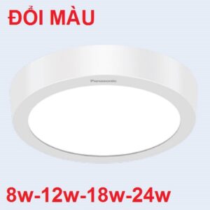 Đèn ốp trần tròn Panasonic Outbow 2G đổi màu 3 chế độ 8-12-18-24W