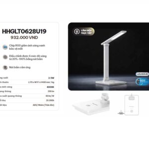 Đèn để bàn học bàn làm việc Panasonic 2.5W cắm điện HHGLT0628U19
