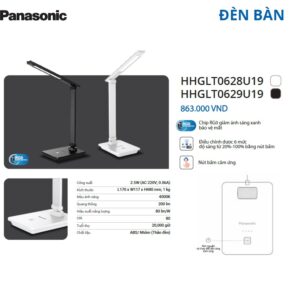 Đèn để bàn học bàn làm việc Panasonic HHGLT0628U19-HHGLT0629U19