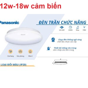 Đèn ốp trần phòng khách Panasonic có cảm biến 12w-18w HHGXQ142888-HHGXQ142988-HHGXQ242688-HHGXQ242788