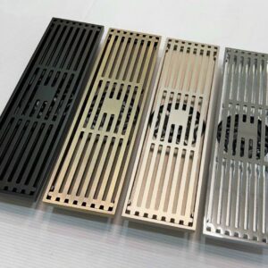 Hố ga thoát sàn chống hôi loại dài 30-60cm màu inox bóng, vàng bóng, màu đen TS-16