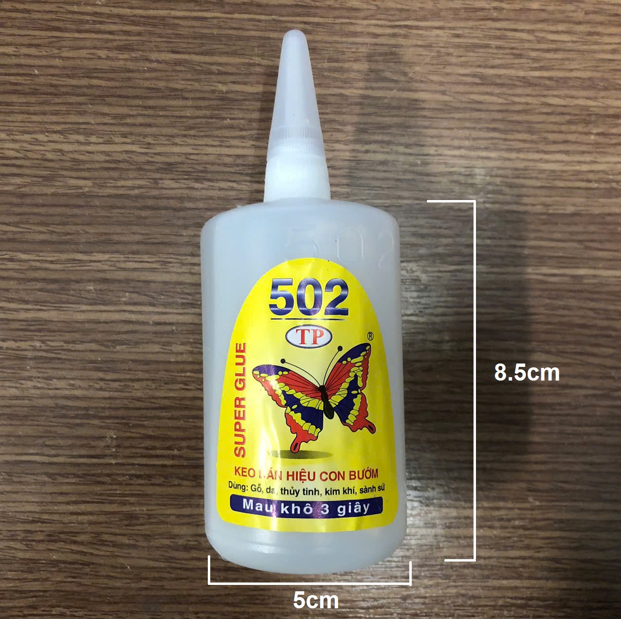 Keo 502 chai lớn chai nhỏ hiệu con bướm TP Super Glue