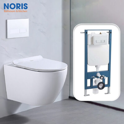 Bồn cầu treo két nước âm tường NORIS BC-G02T